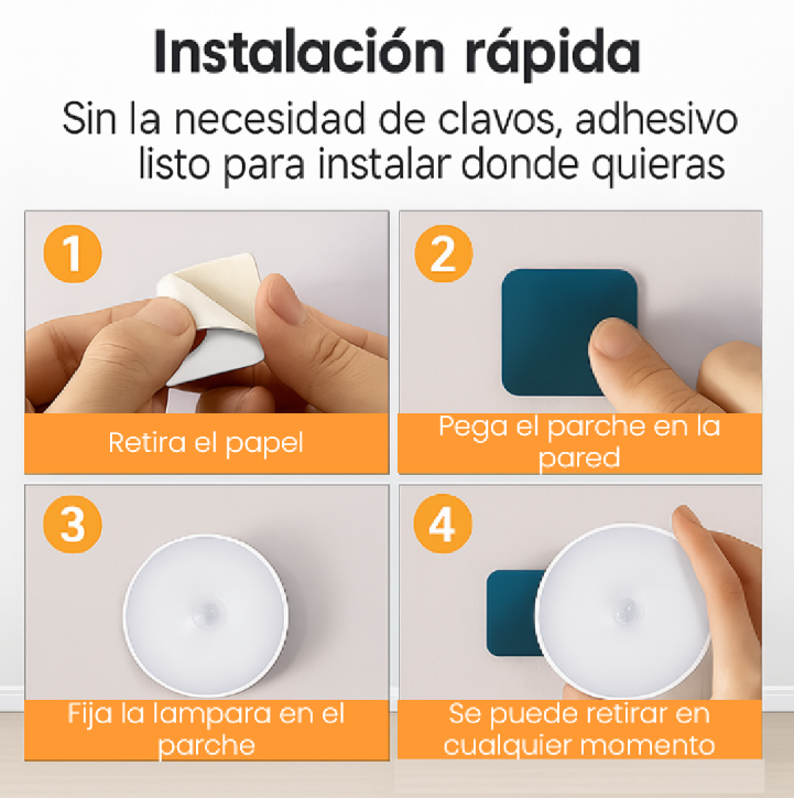 LumiTrio™ PACK POR 3 LUZ LED SENSOR DE MOVIMIENTO