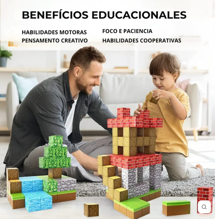 BloquePro™ 75  Bloques Magneticos Premium 75 Piezas