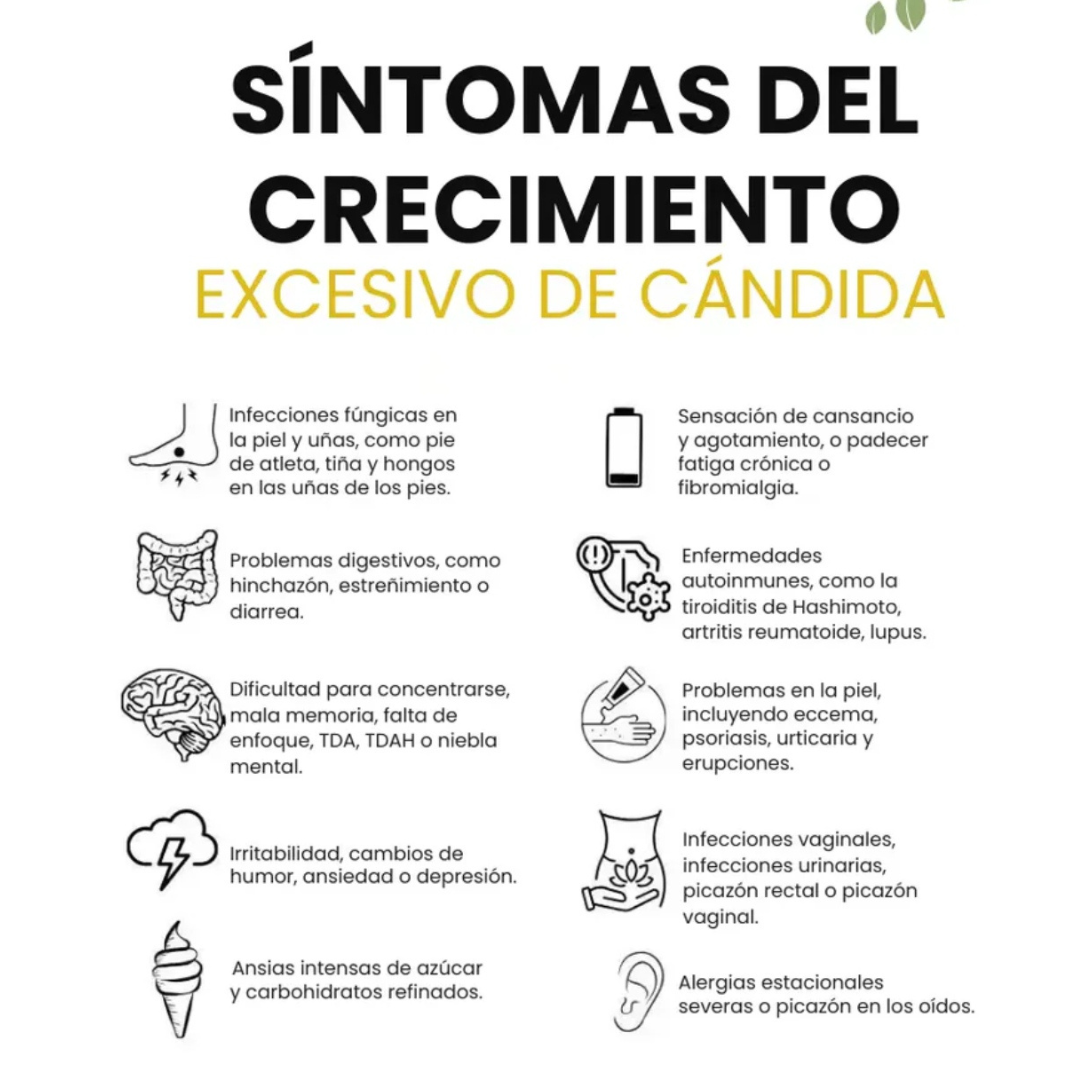 CANDIDA CLEANSE  60 Cápsulas -Elimina el hongo candida desde el primer día
