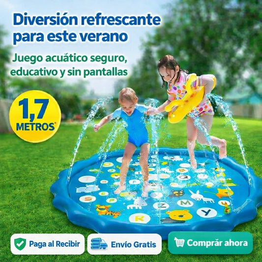Alfombra de Agua 1,7 m para Niños – Juego Refrescante – Diversión Segura en Días de Calor
