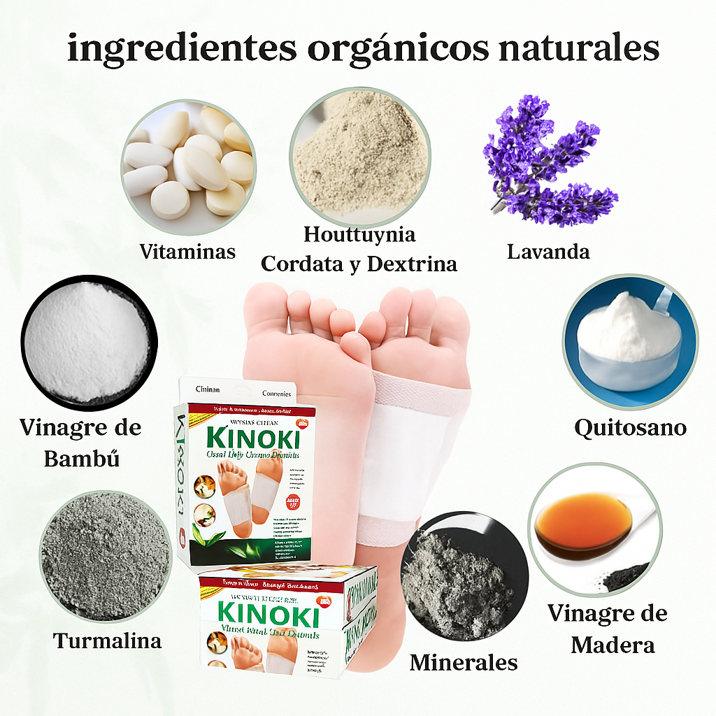 Parches Desintoxicantes Kinoki: Pack 3x1 SOLO por HOY (30 Parches)