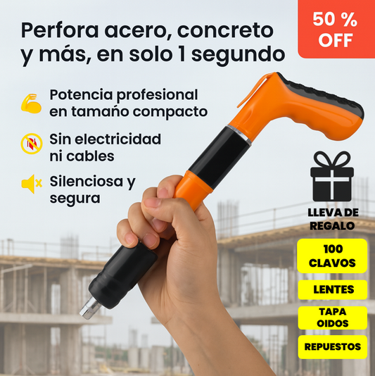 ClavoMaster ™ PISTOLA DE CLAVOS + 🎁 Incluye 100 CLAVOS GRATIS