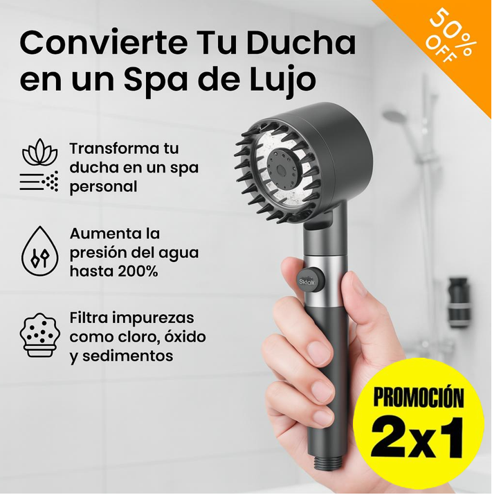 EcoSpa™Cabezal Ducha Alta Presion Masajeadora