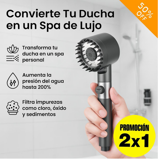 EcoSpa™Cabezal Ducha Alta Presion Masajeadora