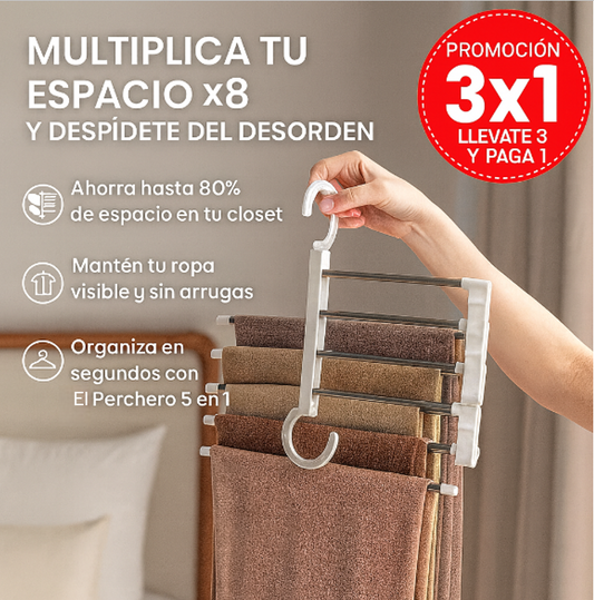 ClosetMax™ PERCHERO MAGICO PARA PANTALON PACK DE 3