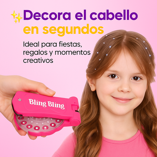 Máquina de Brillos – Decora el cabello – Crea peinados mágicos en segundos