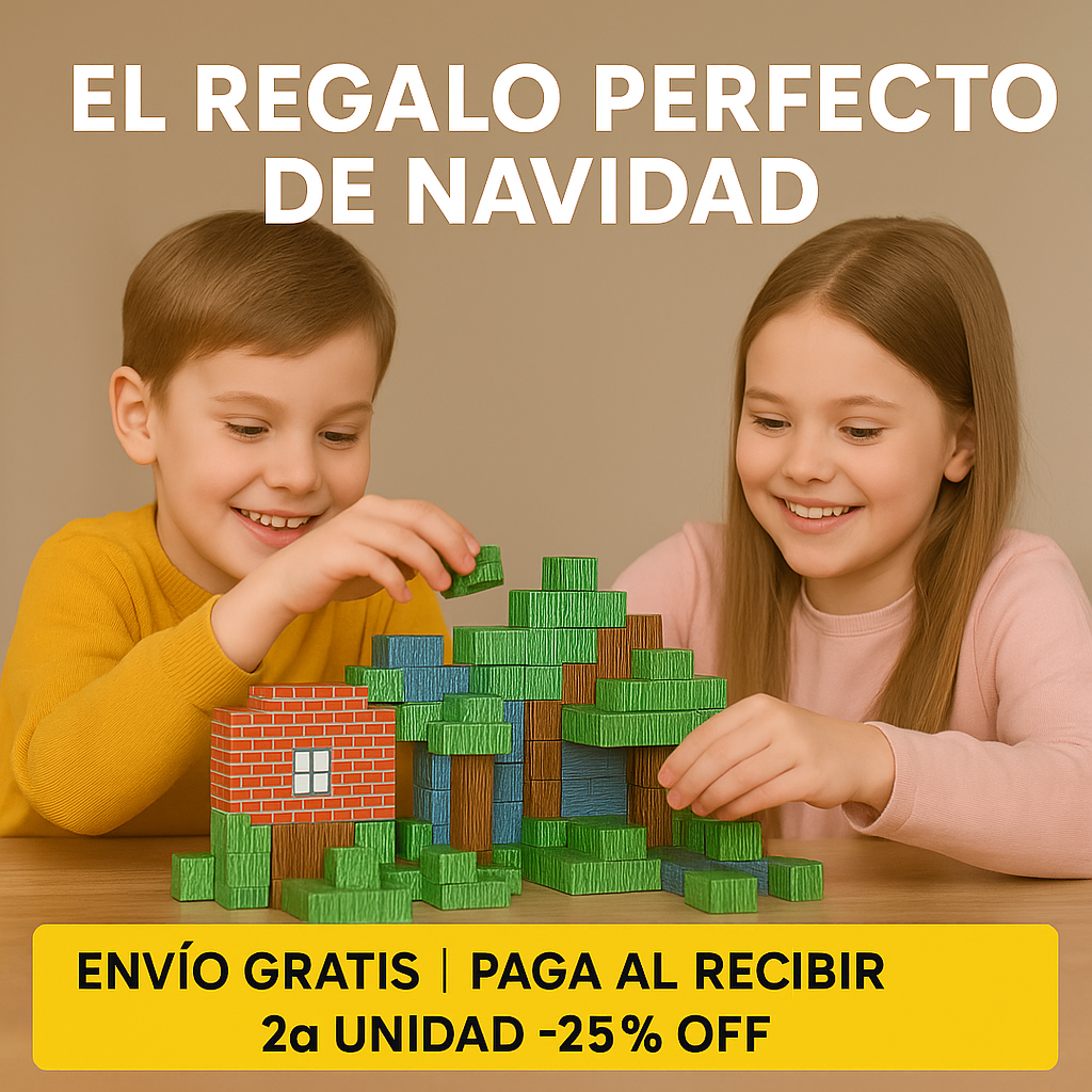 Set de Bloques Magnéticos de 75 Piezas – Construcción Creativa – Desarrolla imaginación y concentración en minutos