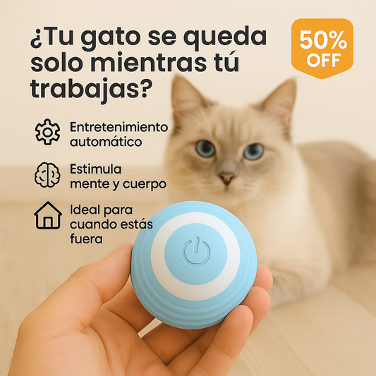 SmartMiau™ Pelota interactiva para Gato Recargable