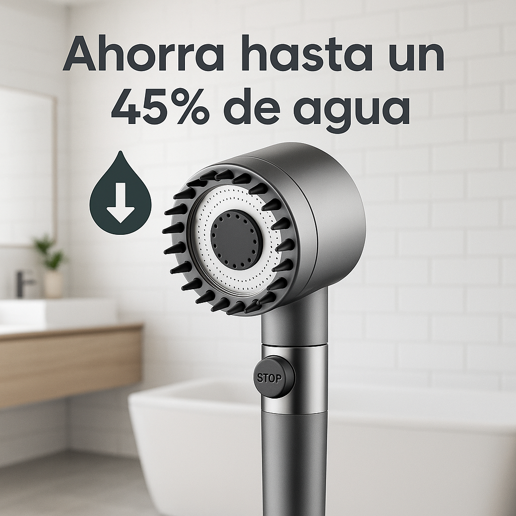 EcoSpa™Cabezal Ducha Alta Presion Masajeadora